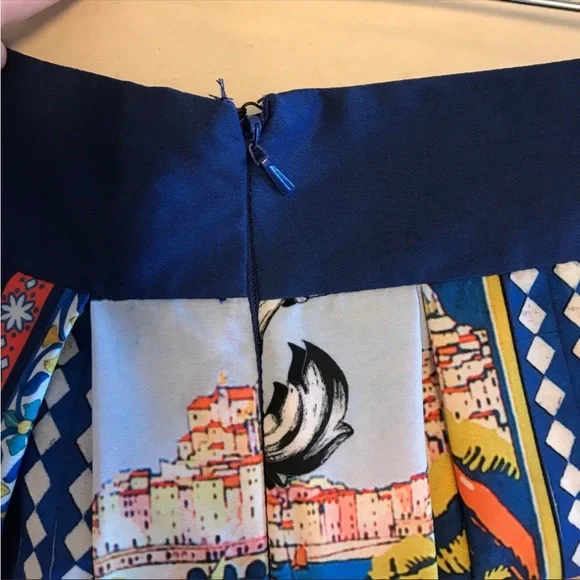 ASOS scarf print European Skirt Size 4 - Picture 2 of 3